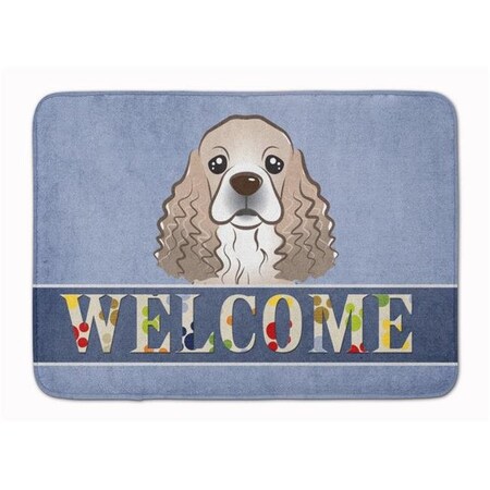 Carolines Treasures Carolines Treasures BB1402RUG Cocker Spaniel Welcome Machine Washable Memory Foam Mat BB1402RUG